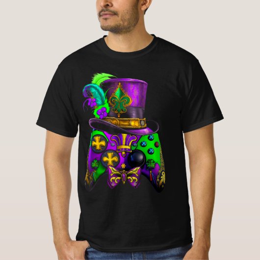 T-shirt Mardi Gras Video Game Controller E sport pour enfa (Devant)
