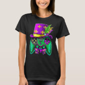 T-shirt Mardi Gras Video Game Controller Jester Hat Costum (Devant)