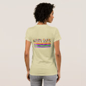 T-shirt Mardi Gras violet vert jaune (Dos entier)