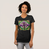 T-shirt Mardi Gras Vitrail Fleur de lis (Devant entier)