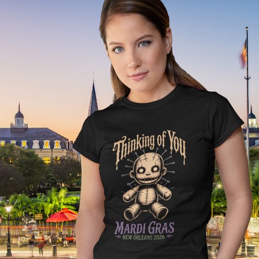 T-shirt Mardi Gras Voodoo Réflexion pour Vous Tee