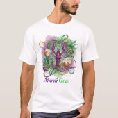 T-shirt Mardi Gras Watercolor Celebration  (Devant)