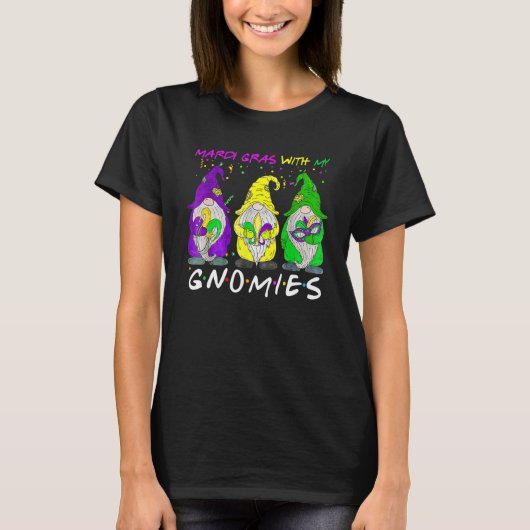 T-shirt Mardi Gras With My Gnomies Three Gnome Costume Gif (Devant)