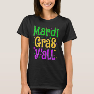 T-shirt Mardi Gras Y'all Drôle Vintage New Orleans Party M