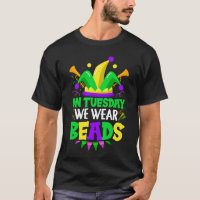 Mardi Nous Portons Des Perles Mardy Gras Célébrati