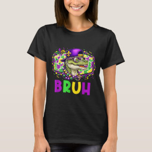 T-shirt Mardigator alligator bruh mardi gras costume adole
