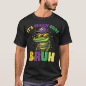 T-shirt Mardigator Mardi Gras Alligator (Devant)