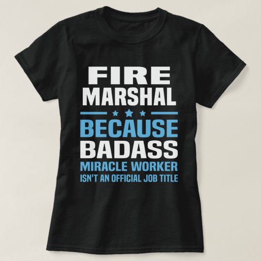 T-shirt Maréchal des incendies (Design devant)