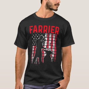 T-shirt Maréchal Fer à Cheval Sabot Parage Équine Ferrure