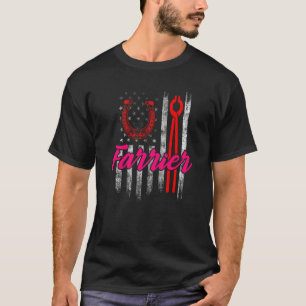 T-shirt Maréchal Fer à Cheval Taille des Sabots Ferrure Éq