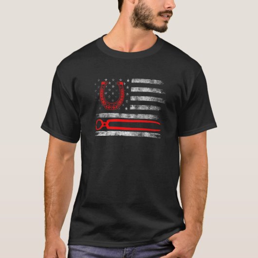 T-shirt Maréchal Ferrage Sabot Équidé _5 (Devant)