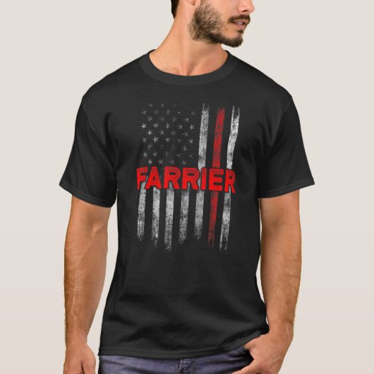 T-shirt Maréchal Ferrant Fer à Cheval Taille des Sabots Éq (Devant)