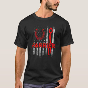 T-shirt Maréchal Ferrant Fer à Cheval Taille des Sabots Éq