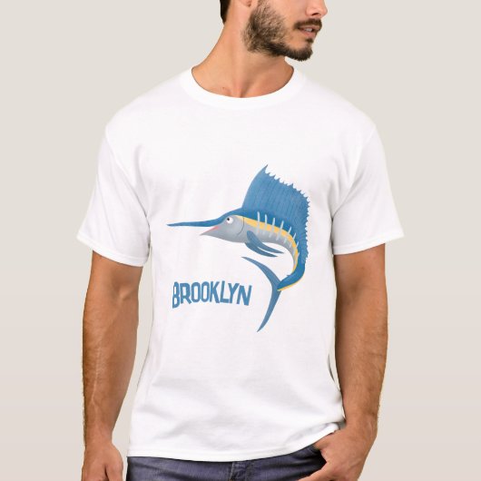 T-shirt Marée de plaisance de l'espadon (Devant)