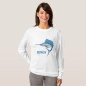 T-shirt Marée de plaisance de l'espadon (Devant entier)