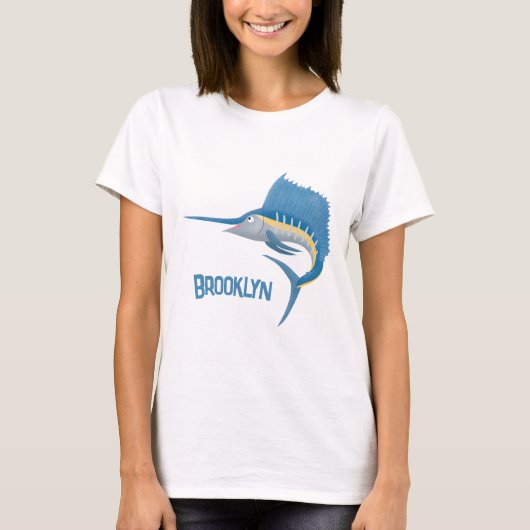 T-shirt Marée de plaisance de l'espadon (Devant)