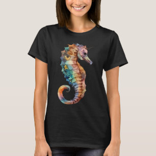 T-shirt Marée Fantaisiste : Le Ballet d'un Hippocampe