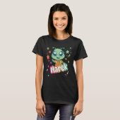 T-shirt MAREK - Nom du garçon mignon avec un Alien mignon (Devant entier)