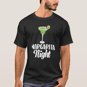 T-shirt Margarita Night Senorita Hommes Coctail Party Amou