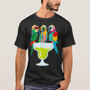 T-shirt Margarita Parrots Drôle Boire Maman Halloween
