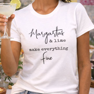 T-shirt Margaritas branchées et citron vert rendent tout b