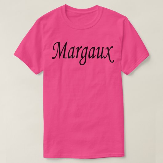 T-shirt Margaux nom noir lettre texte (Design devant)