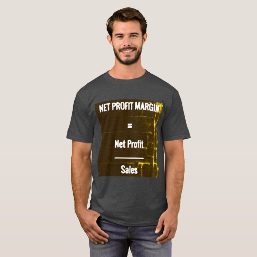 T-shirt "Marge bénéficiaire nette " (Devant entier)