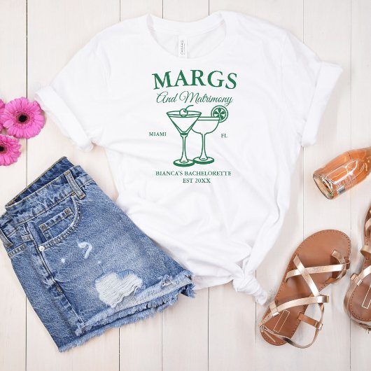 T-shirt Marges et Matrimony Beach Bachelorette party