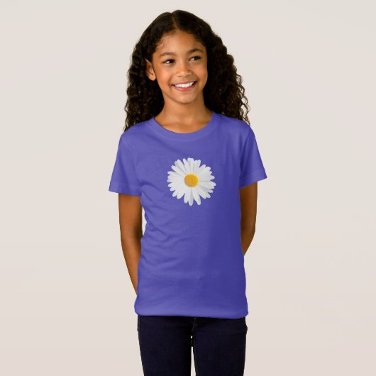 T-Shirt marguerite blanche (Devant entier)