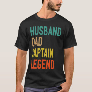 T-SHIRT MARI DAD CAPTAIN LEGEND FÊTE DES PÈRES