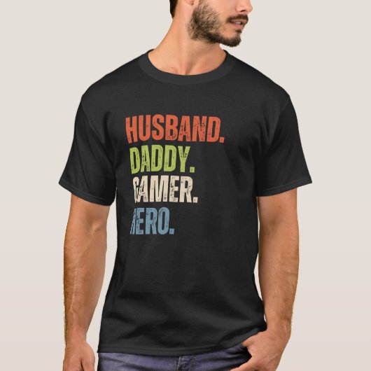 T-shirt Mari Daddy Gamer Hero Distorti (Devant)