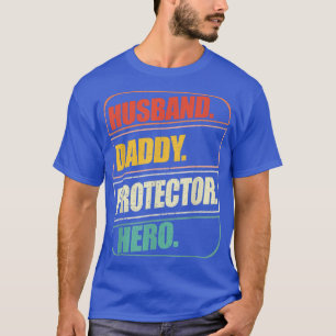 T-shirt Mari Daddy Protecteur Héros Fête des pères Cadeau