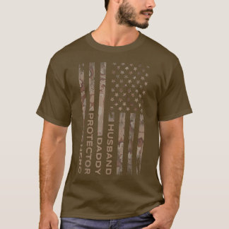 T-shirt Mari Daddy Protecteur Héros Fête des pères Cadeau