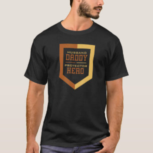 T-shirt Mari Daddy Protecteur Héros Fête des pères papa Pa