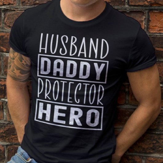 T-shirt Mari Daddy Protector Hero Vétérinaire Papa
