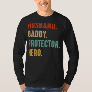 T-shirt Mari Daddy Protector Héros Papa Père Pères D