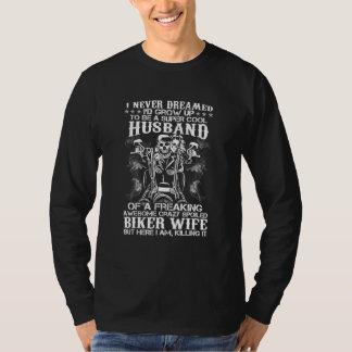T-shirt Mari De Biker D'Un Vêtement De Femme De Biker
