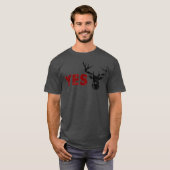 T-shirt Mari DEER OUI Cher jeu de chasse Joyeuse épouse (Devant entier)