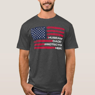 T-shirt Mari du père protecteur héros Fête des Pères États