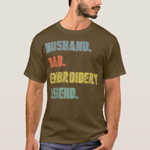 T-shirt Mari Embroiderie Légende Vintage Fête des Pères