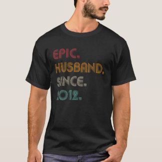 T-shirt Mari Épique Homme Depuis 2012 - 10E Annive Mariage