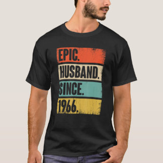 T-shirt Mari épopé depuis 1966 Anniversaire du Mariage de 
