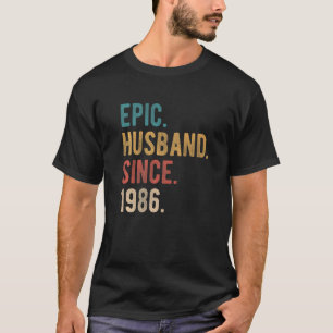T-shirt Mari épopé depuis 1986 36e anniversaire de Mariage