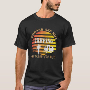 T-shirt Mari Et Épouse Partenaires Pour La Remorque Campin