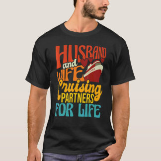 T-shirt Mari et femme en croisière partenaires pour toute 