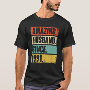T-shirt Mari Extraordinaire depuis 1991 31 ans Mariage