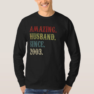 T-shirt Mari Extraordinaire depuis 2003 19 ans Mariages