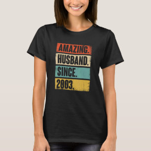 T-shirt Mari Extraordinaire depuis 2003 Vintage 19 Mariage