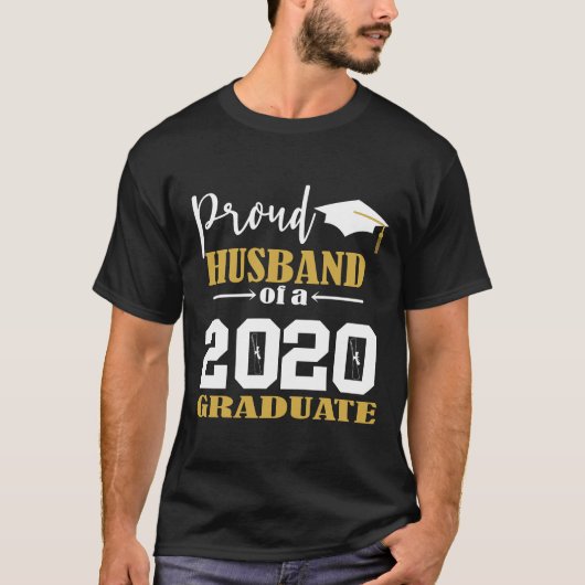 T-shirt Mari fier d'un blanc diplômé de 2020 (Devant)