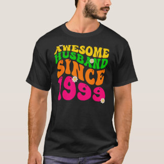 T-shirt Mari génial depuis 1999 Mariage Anniversaire Gro